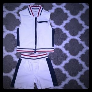 Baby boy outfit zip up vest with shorts 0-3 month
